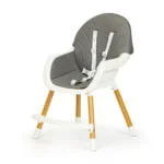 Krzesełko do karmienia dzieci szare - ECOTOYS 5 5 10