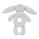 Króliczek grzechotka srebrna 18cm - Jellycat 3 export 579