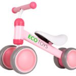 Rowerek biegowy treningowy mini rower dla dzieci różowy ECOTOYS