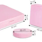Sofa duża dla dzieci DIY 8 miękkich poduch różowa - ECOTOYS 10 10 8