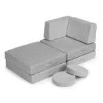 Sofa duża dla dzieci DIY 8 miękkich poduch szara - ECOTOYS 5 5 7