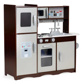 Kuchnia dla dzieci drewniana duża szafki lodówka ECOTOYS