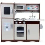 Kuchnia dla dzieci drewniana duża szafki lodówka - ECOTOYS 2 2 15