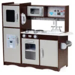 Kuchnia dla dzieci drewniana duża szafki lodówka - ECOTOYS 3 3 15