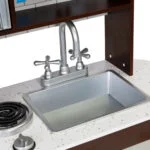 Kuchnia dla dzieci drewniana duża szafki lodówka - ECOTOYS 7 9 11