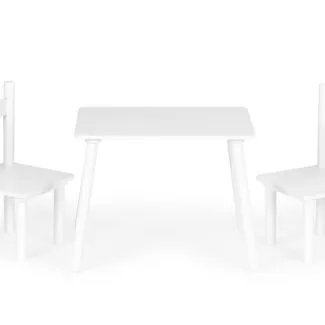 Ergonomia w pokoju dziecięcym - konkretne dane 22 Stół stolik +2 krzesła meble dla dzieci komplet ECOTOYS