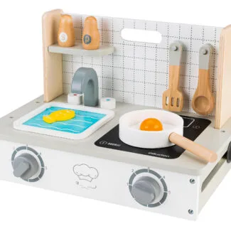 Drewniana kuchenka z akcesoriami mini kuchnia ECOTOYS