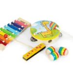 Zestaw drewnianych instrumentów dla dzieci 14el. - ECOTOYS 2 2 17