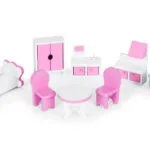 Drewniany domek dla lalek z oświetleniem LED - ECOTOYS 5 5 35