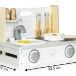 Drewniana kuchenka mini z akcesoriami - ECOTOYS 8 8 3