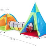 Plac zabaw 3w1 iglo tipi tunel - IPLAY 8 8 1
