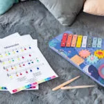 Stolik z instrumentami motyw morski - ECOTOYS 6 6 5