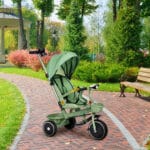 Rowerek trójkołowy spacerówka 2w1 zielony - ECOTOYS 8 8 11