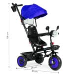 Rowerek trójkołowy 3w1 niebieski - ECOTOYS 9 9 8