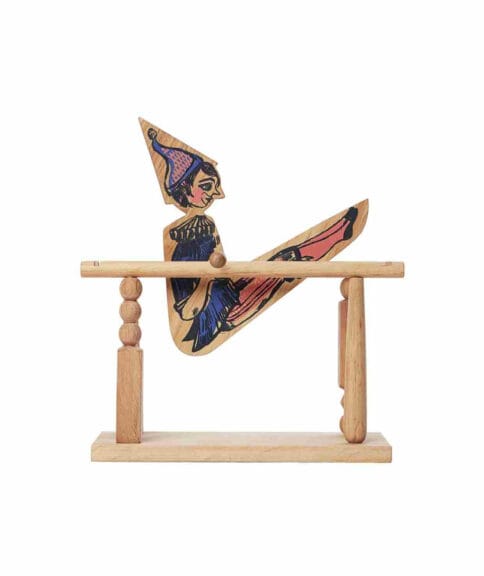 Drewniana zabawka Akrobata na drążku – Wooden Story