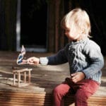 Drewniana zabawka Akrobata na drążku – Wooden Story 3 export 119
