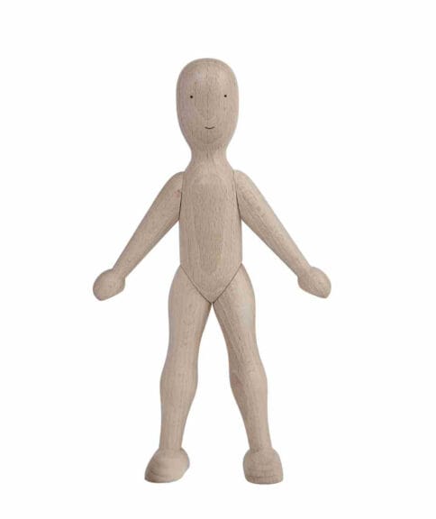 Drewniana lalka bukowa LaLa z sukienką – Wooden Story