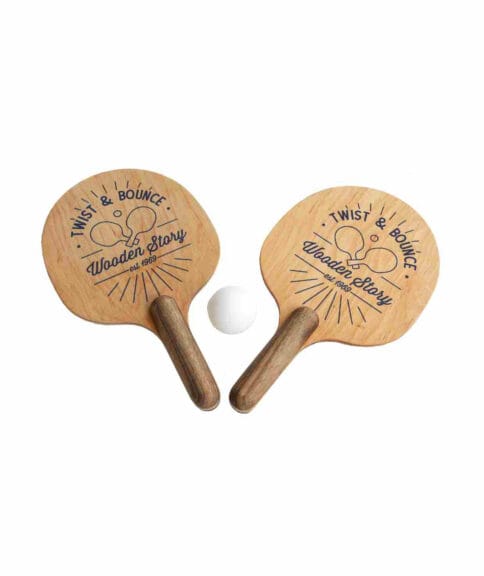 Drewniane paletki do gry Twist & Bounce – Wooden Story