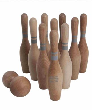 Drewniane kręgle naturalne 10 szt. Wooden Story