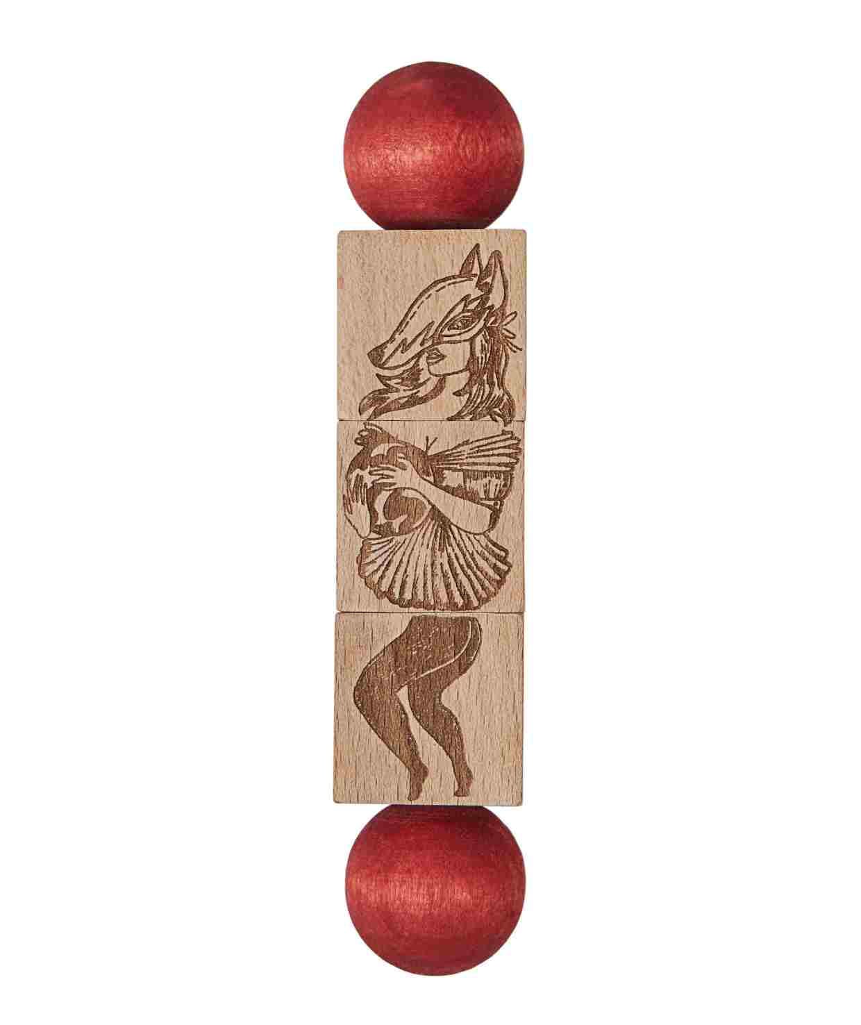 Układanka Obracanka Commedia Dell’Arte – kolorowa Kolorowa układanka Commedia Dell’Arte Wooden Story