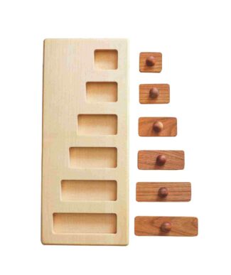 Drewniana układanka puzzle klocki długie i krótkie - Wooden Story
