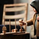 Drewniana układanka płotek XL naturalna - Wooden Story 3 export 311