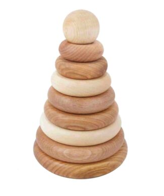 Drewniana Piramida Okrągła Naturalna