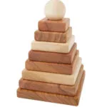 Drewniana Piramida Kwadratowa Naturalna