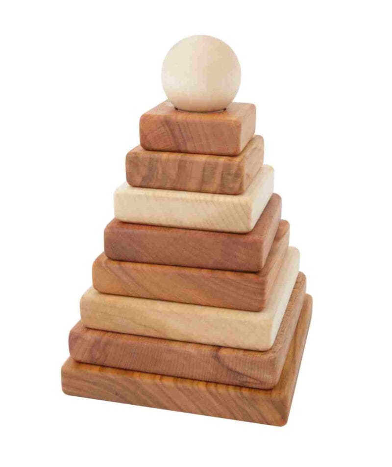 Drewniana Piramida Kwadratowa Naturalna