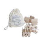 Drewniane klocki architektoniczne 100 el.