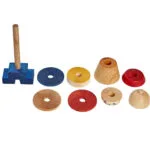 Układanka LALA Stick Fig No.02 Kolorowa - Wooden Story 3 export 403