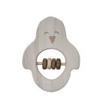 Drewniana grzechotka pingwin