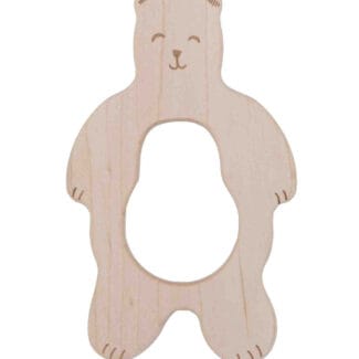 Drewniany gryzak miś