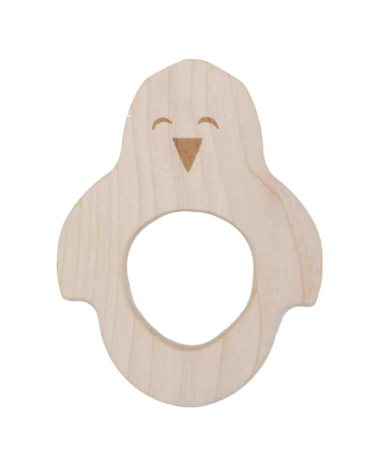 Drewniany gryzak pingwin Drewniany gryzak pingwin