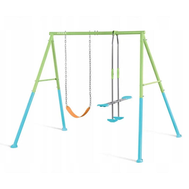 Huśtawka ogrodowa podwójna dla dzieci