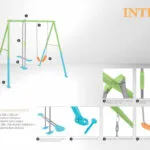 Huśtawka ogrodowa podwójna dla dzieci - INTEX 6 Huśtawka ogrodowa podwójna dla dzieci