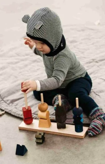 Płotek XL drewniany Montessori