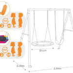 Huśtawka ogrodowa dla dzieci z gniazdem - INTEX 10 Huśtawka ogrodowa dla dzieci z gniazdem
