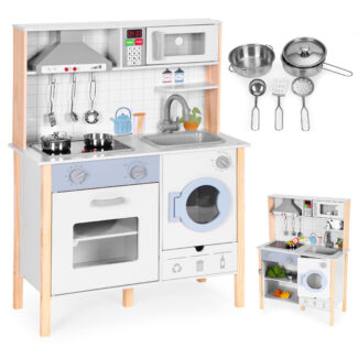 Kuchnia dla dzieci dźwięki LED piekarnik pralka akcesoria kuchenne ECOTOYS