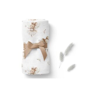 Pieluszka bambusowa myszki 75x75 cm