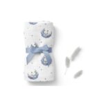 Pieluszka Bambusowa spiące liski 75x75 cm