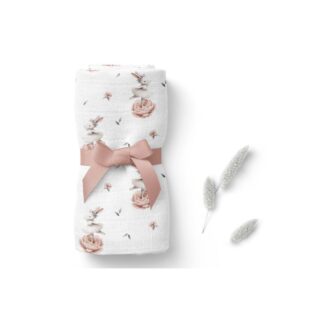 Pieluszka bambusowa króliczki 75x75 cm