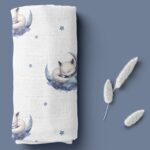 Pieluszka Bambusowa liski 40x40 cm