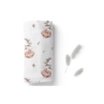 Pieluszka Bambusowa króliczki 110x110 cm - Bocioland 5 Pieluszka Bambusowa króliczki 40x40 cm