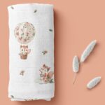 Pieluszka Bambusowa wiewiórki 110x110 cm - Bocioland 7 Pieluszka Bambusowa wiewiórki 40x40 cm