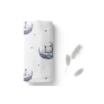 Pieluszka Bambusowa wiewiórki 110x110 cm - Bocioland 6 Pieluszka Bambusowa liski 40x40 cm