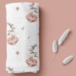 Pieluszka Bambusowa króliczki 110x110 cm - Bocioland 7 Pieluszka Bambusowa króliczki 40x40 cm