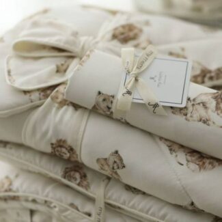 Bambusowe prześcieradło do gondoli lions