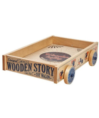 Drewniany wózek wagon na zabawki Wooden Story