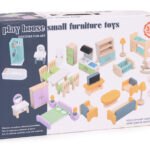 Drewniane mebelki dla lalek 30 elementów - Multistore 10 10 25